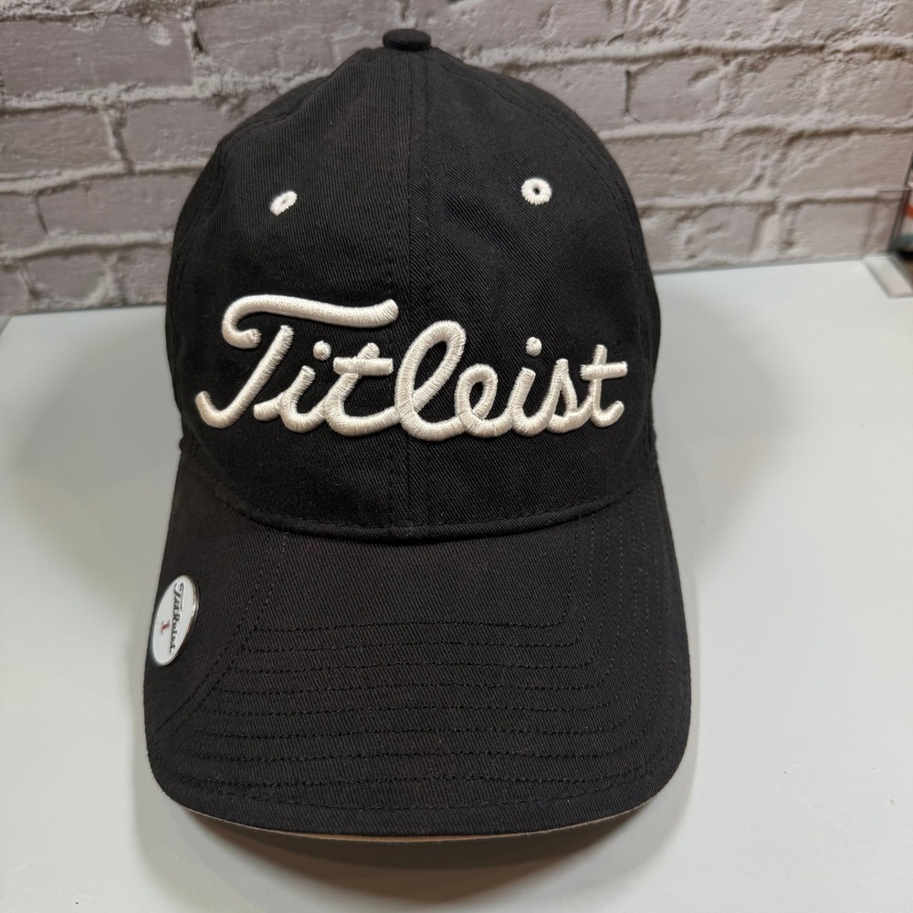 Titleist New Era Golf Hat Black Donnie Fulks Script Embroidered Adjustable Cap